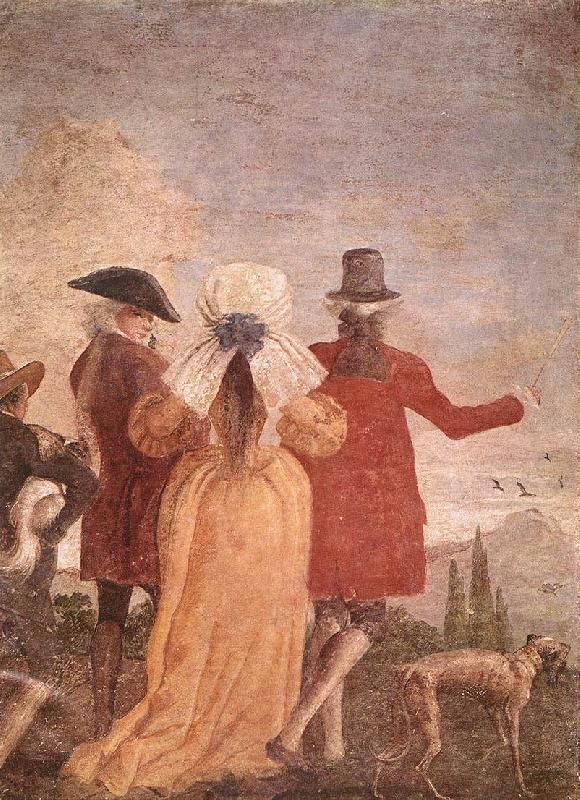 TIEPOLO, Giovanni Domenico The Promenade art